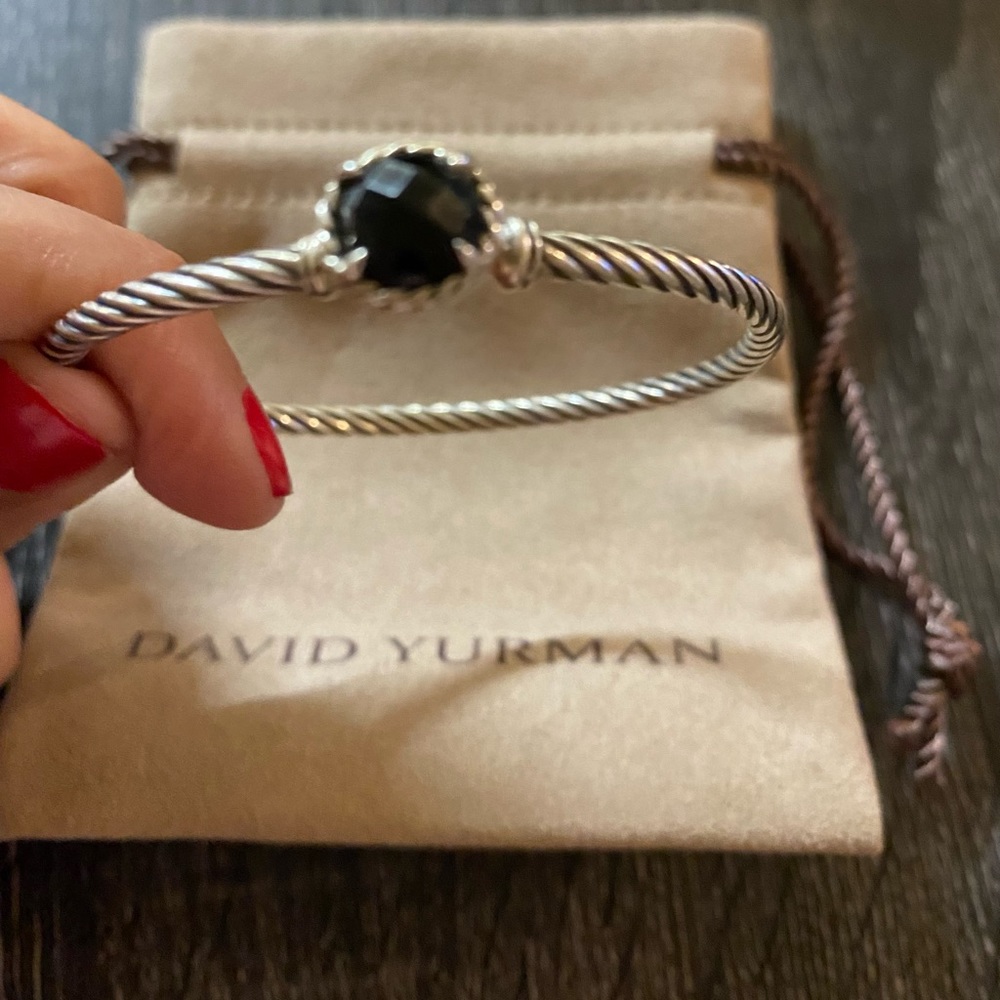 David Yurman onyx hook bracelet